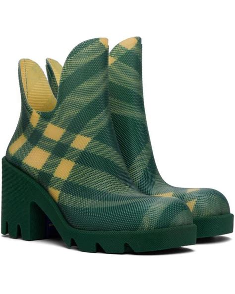 burberry gummistiefel|burberry marsh heel boots.